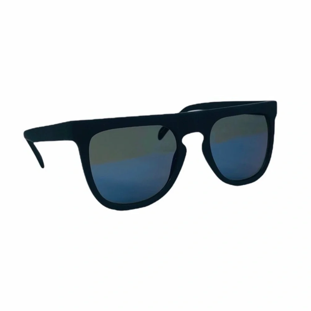 KOMONO Bennet Midnight Blue Rubber Sunglasses NWT